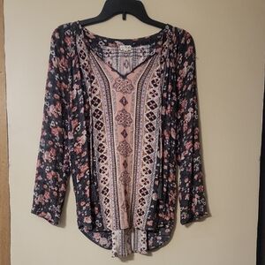 Floral Patterned Women's Top